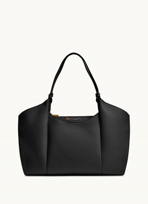 Black Donna Karan Wainscott Tote Bag | Israel_DK73388