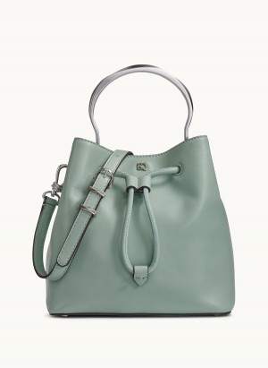 Green Donna Karan Lawrence Bucket Satchel | Israel_DK69331