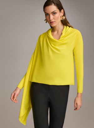 Multicolor Donna Karan Drape Cardigan Sweaters and Tops | Israel_DK81217