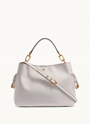 White Donna Karan Bellerose Satchel | Israel_DK19741