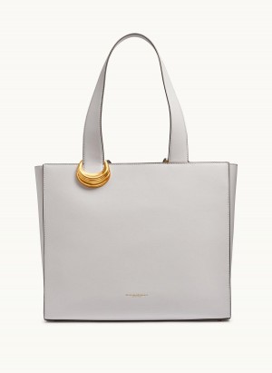 White Donna Karan Hewlett Tote Bag | Israel_DK52996