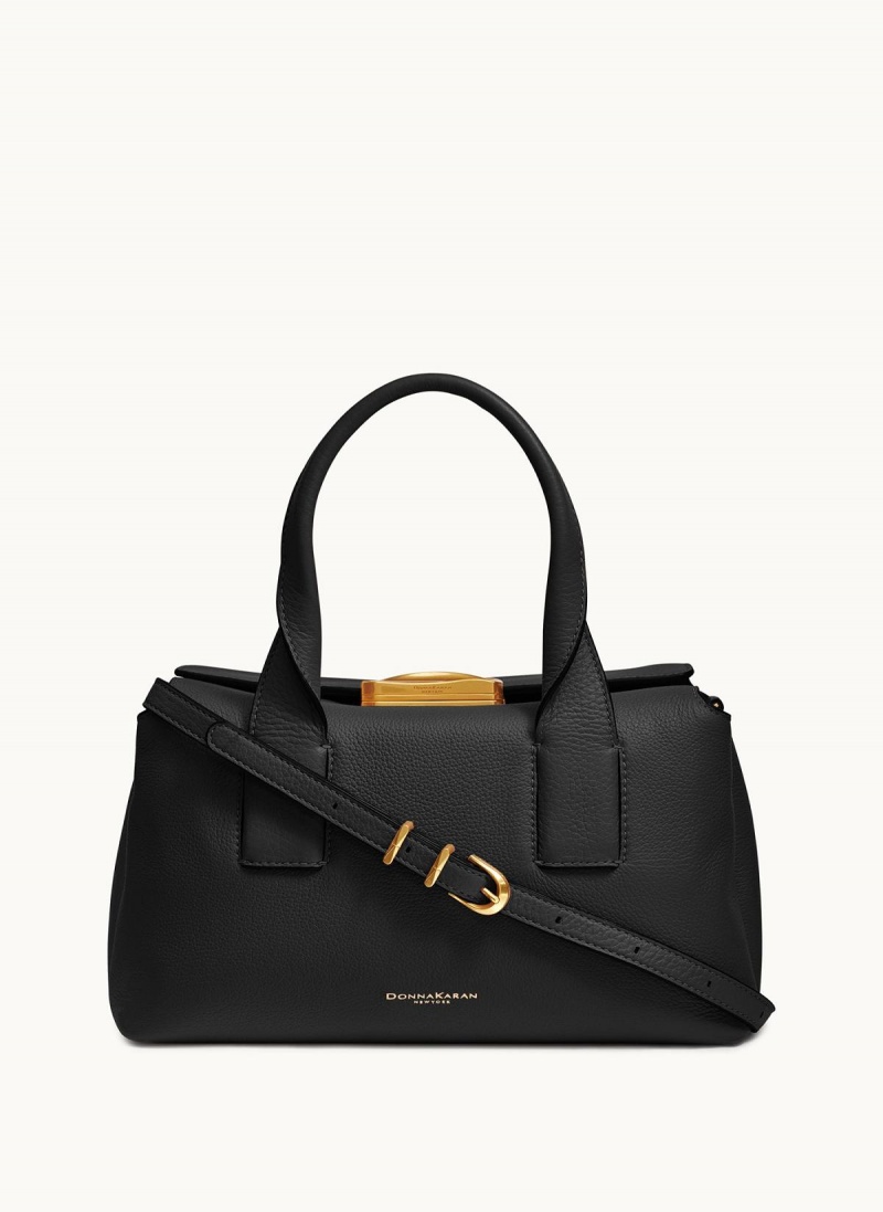 Black Donna Karan Amagansett Satchel | Israel_DK57491