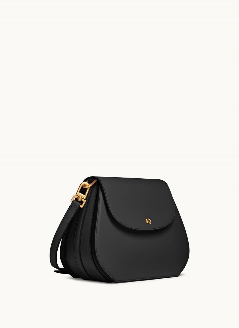 Black Donna Karan Bellerose Crossbody Bag | Israel_DK67024