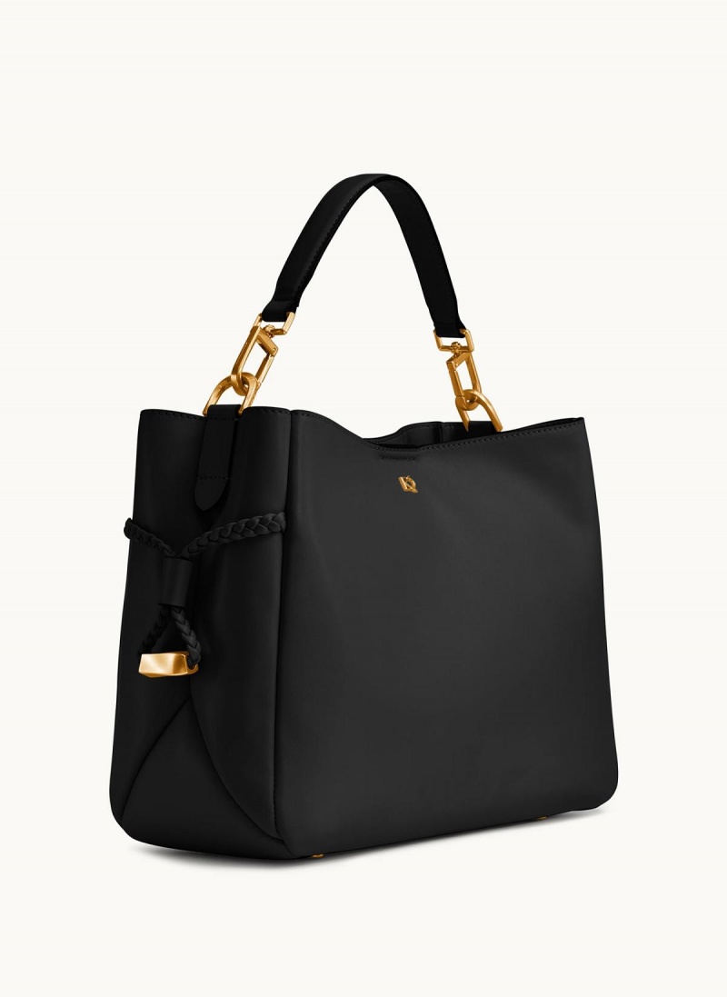 Black Donna Karan Bellerose Satchel | Israel_DK46050