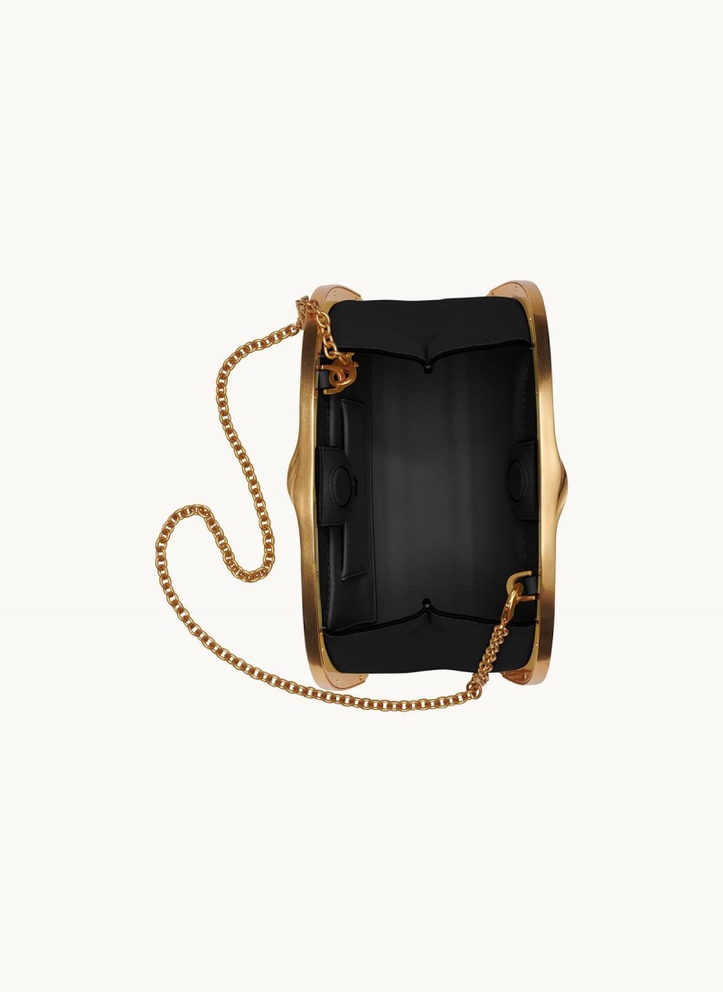 Black Donna Karan Lawrence Clutch Satchel | Israel_DK29978