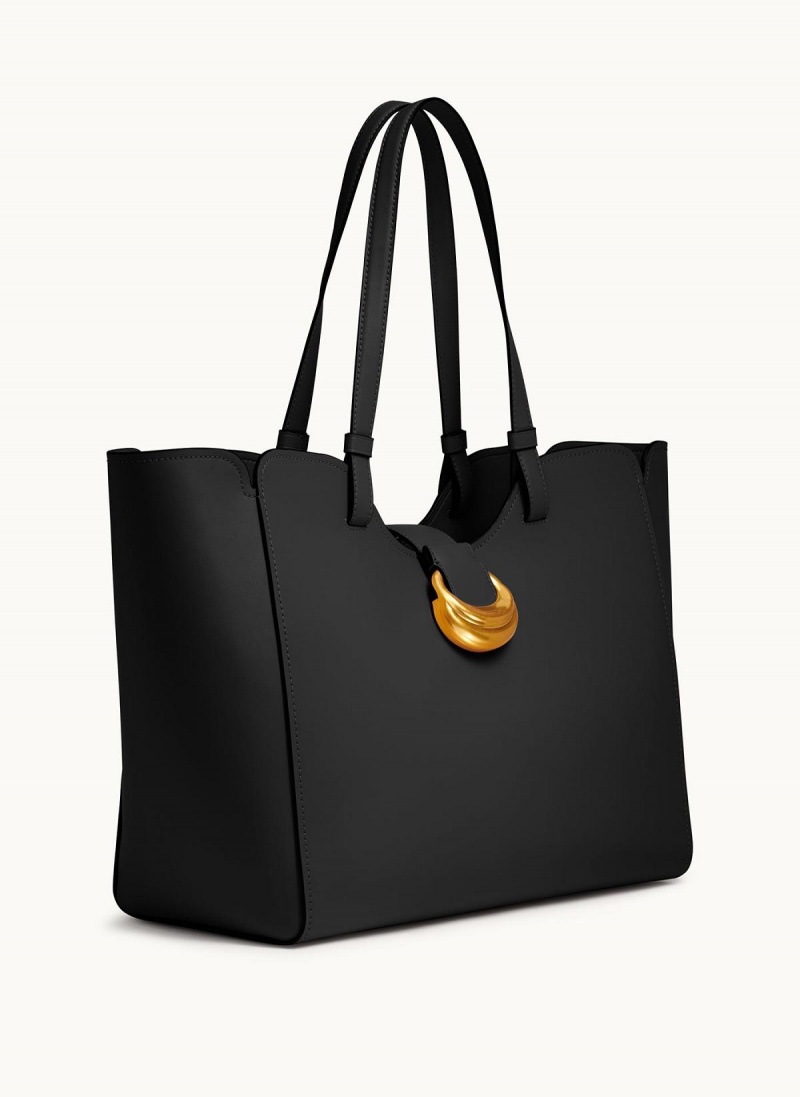 Black Donna Karan Valley Stream Large Tote Bag | Israel_DK66786