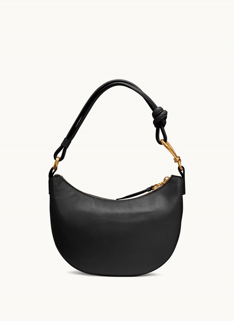 Black / Gold Donna Karan Roslyn Small Hobo Bag | Israel_DK52151