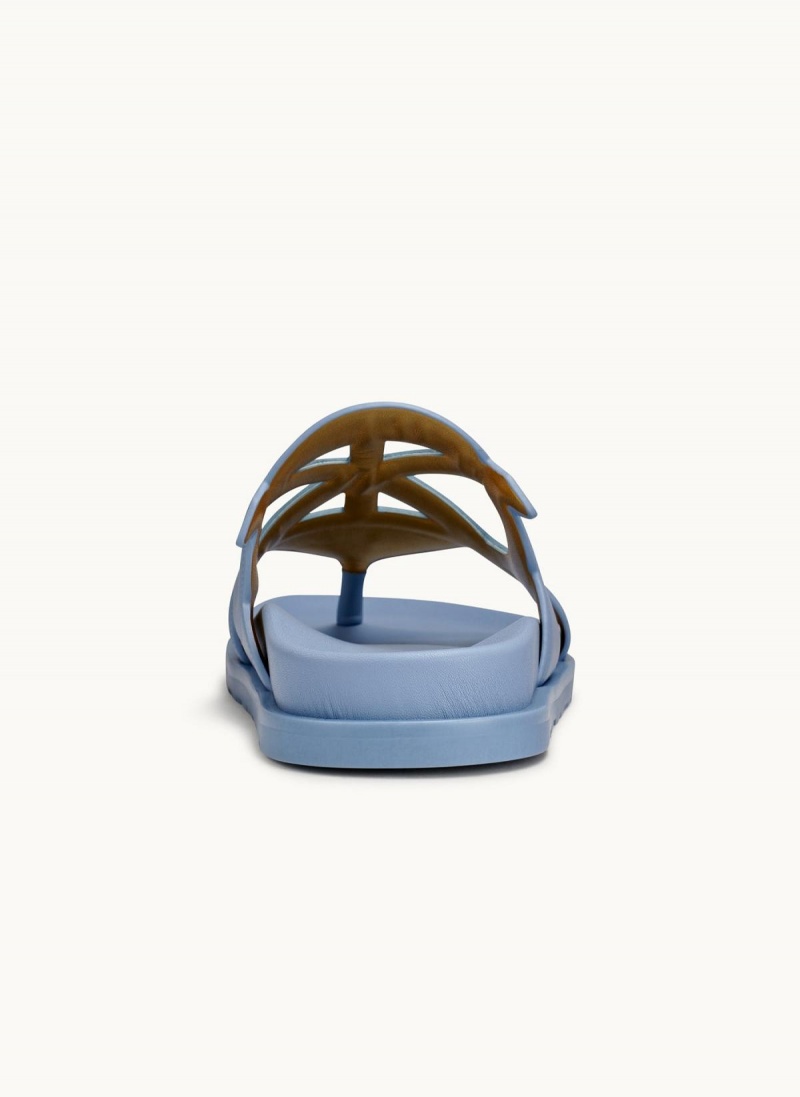 Blue Donna Karan Hatsy Flat Sandals | Israel_DK89188