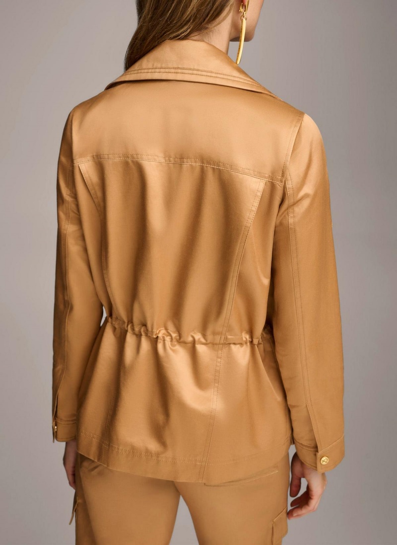 Copper Donna Karan Utility Blazer Outerwear | Israel_DK26748