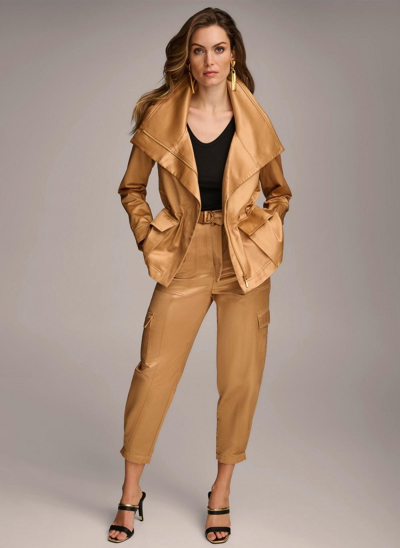 Copper Donna Karan Utility Blazer Outerwear | Israel_DK26748