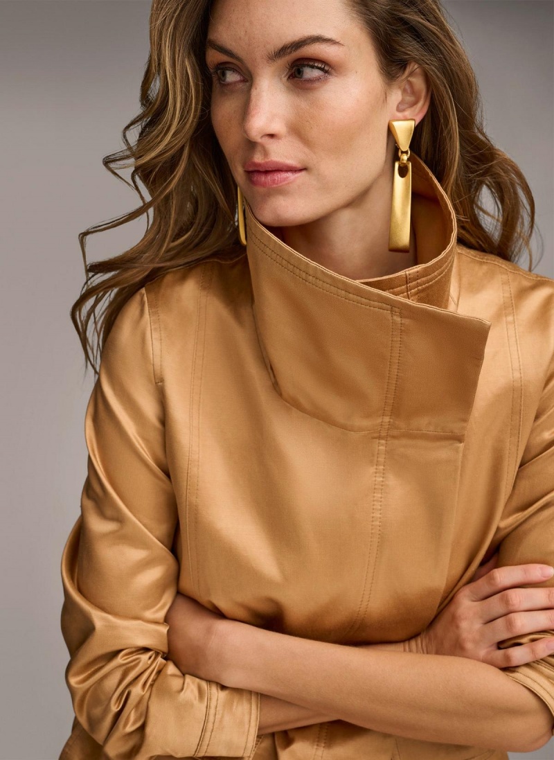 Copper Donna Karan Utility Blazer Outerwear | Israel_DK26748