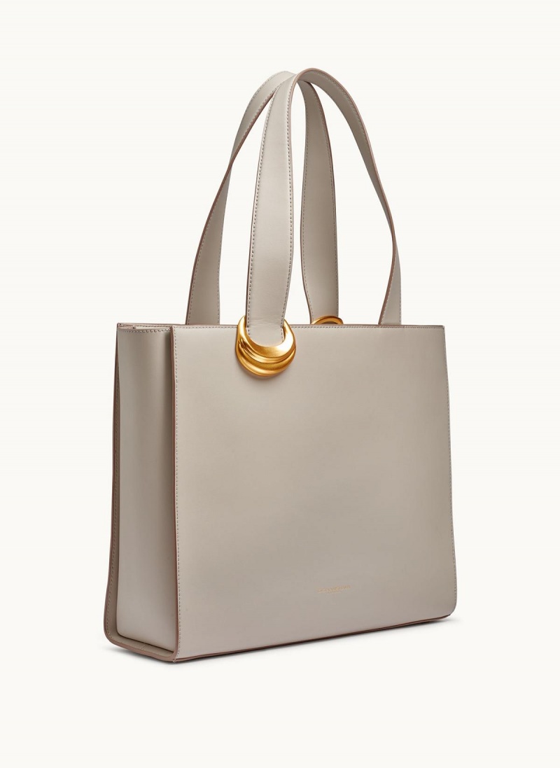 Cream Donna Karan Hewlett Tote Bag | Israel_DK77040