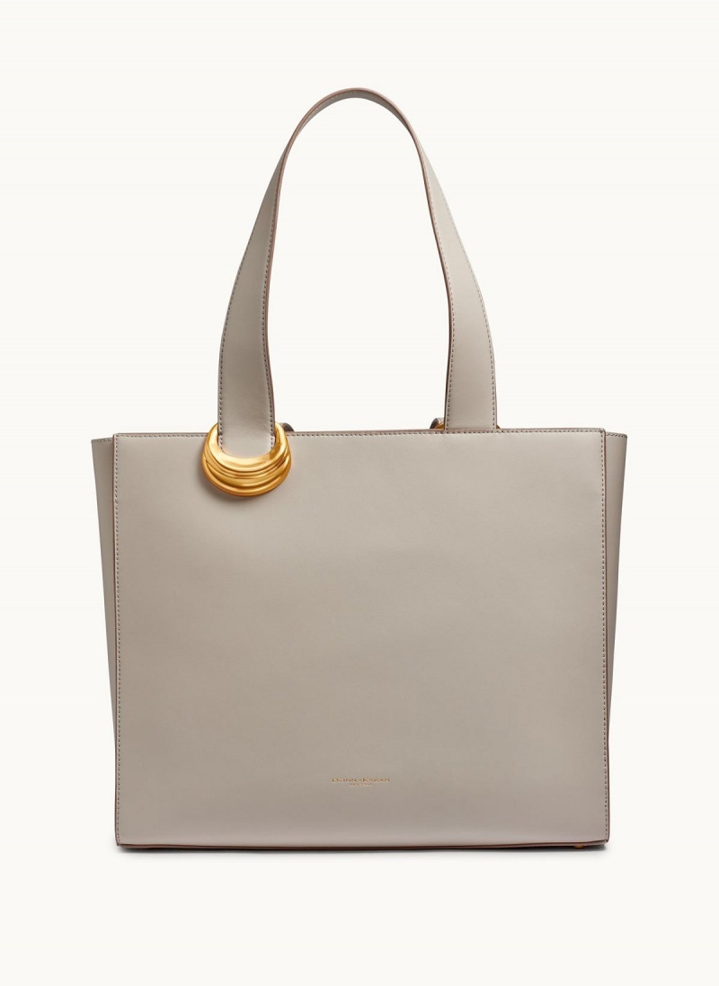 Cream Donna Karan Hewlett Tote Bag | Israel_DK77040