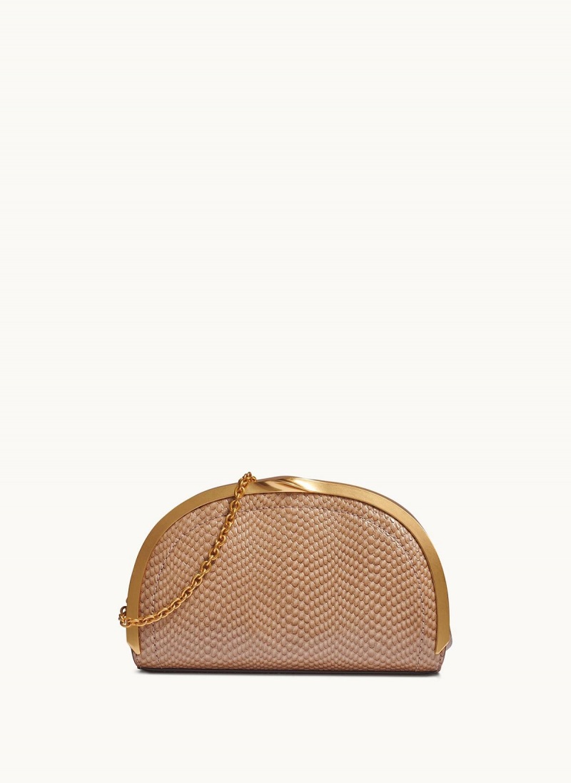 Gold Donna Karan Lawrence Clutch Satchel | Israel_DK14330