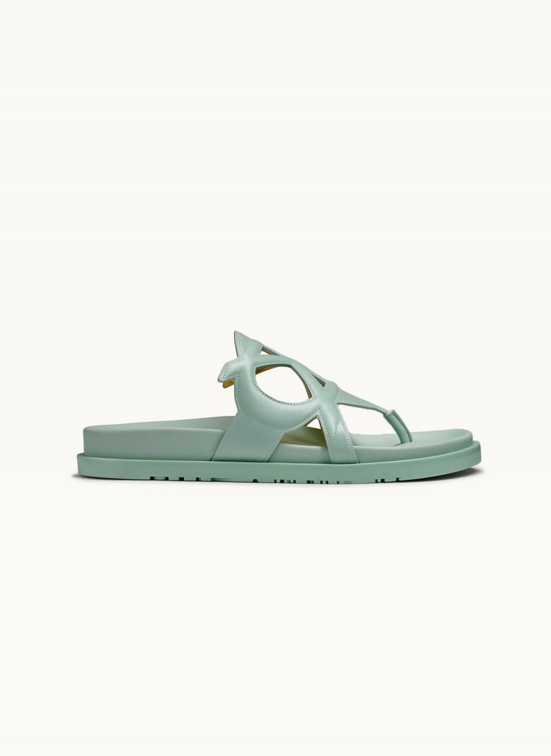 Green Donna Karan Hatsy Flat Sandals | Israel_DK10303