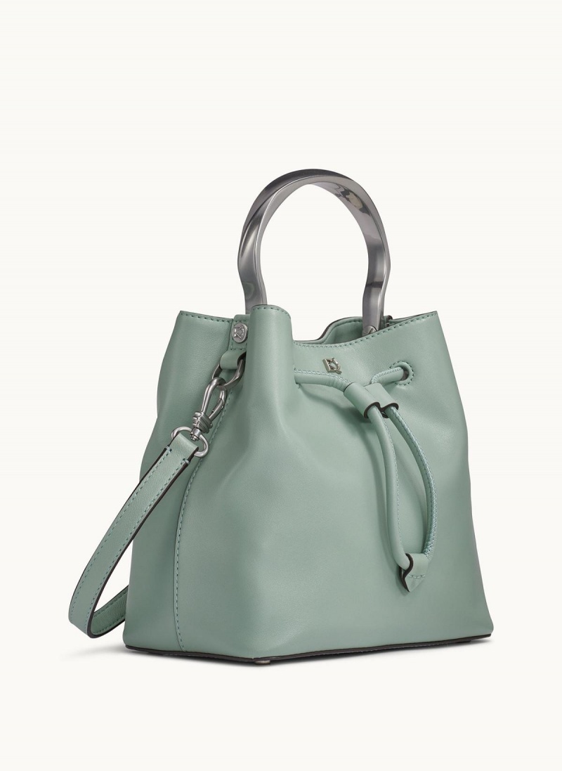 Green Donna Karan Lawrence Bucket Satchel | Israel_DK69331