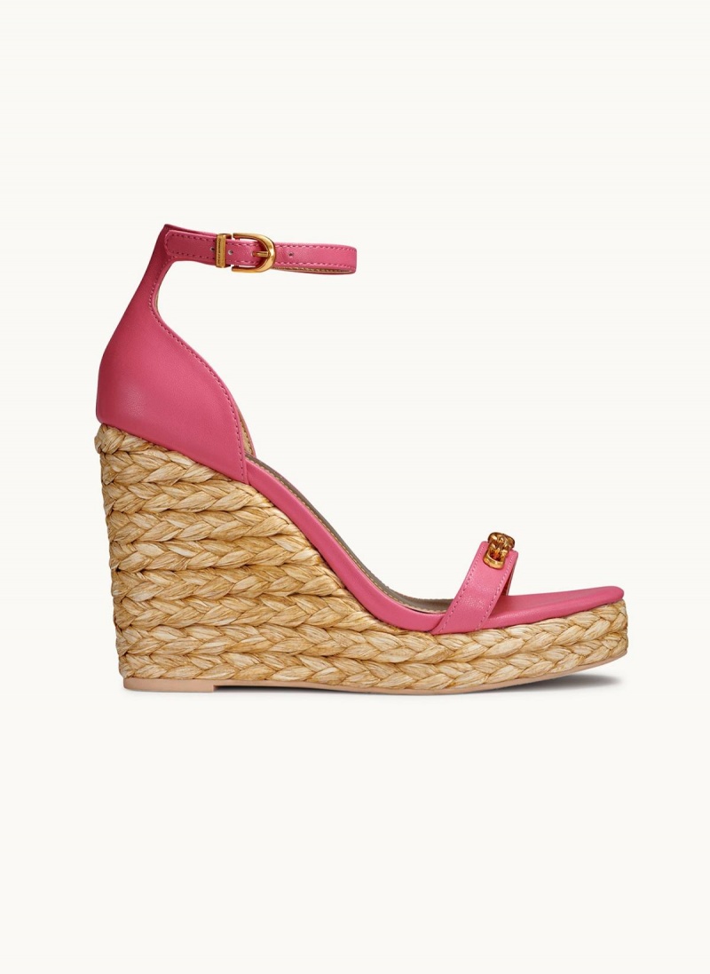 Rose Donna Karan Yulissa Ankle Strap Espadrille Sandals | Israel_DK86159