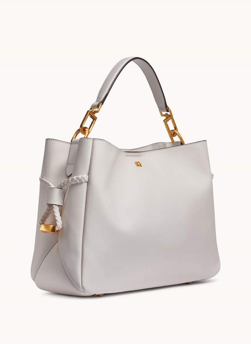 White Donna Karan Bellerose Satchel | Israel_DK19741