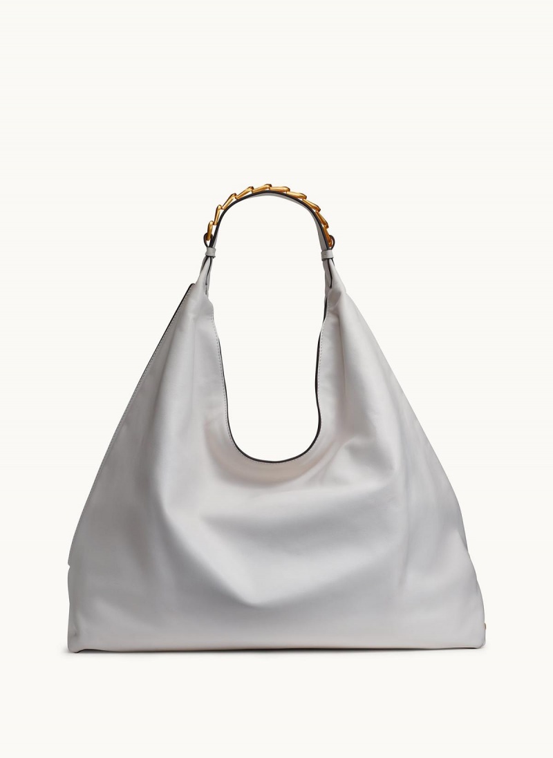 White Donna Karan Bellmore Xl Hobo Bag | Israel_DK68000