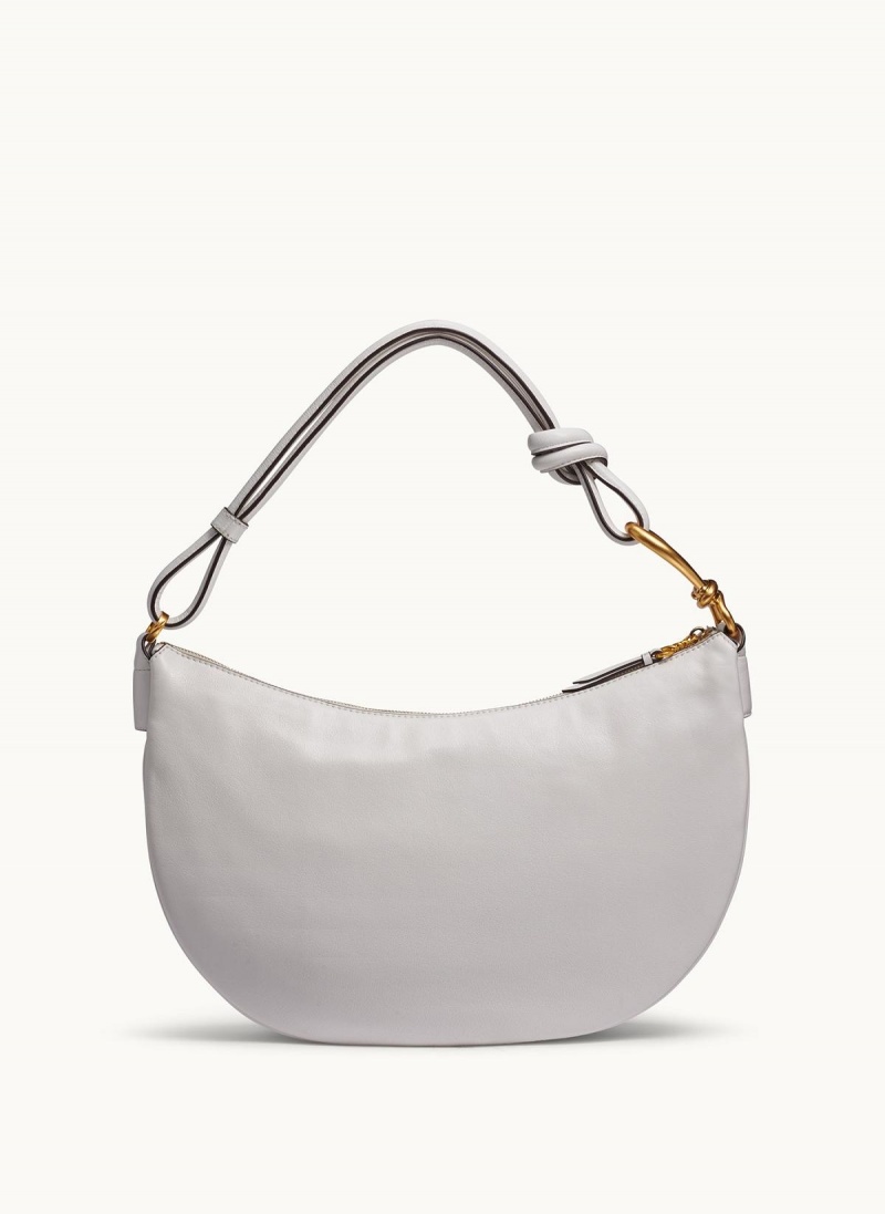 White Donna Karan Roslyn Large Hobo Bag | Israel_DK93328