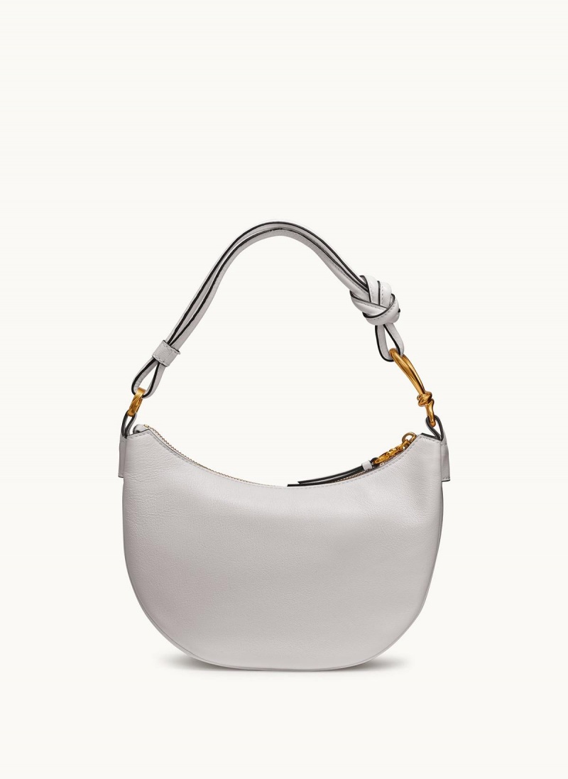 White Donna Karan Roslyn Small Hobo Bag | Israel_DK85251