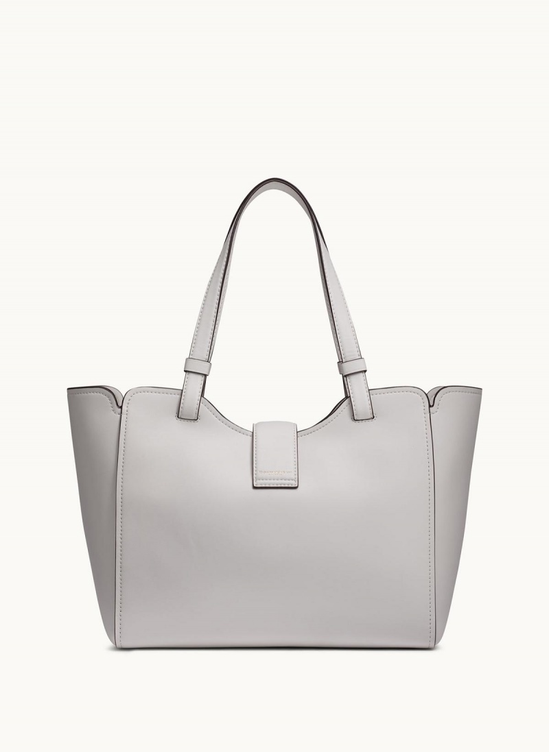 White Donna Karan Valley Stream Tote Bag | Israel_DK14135