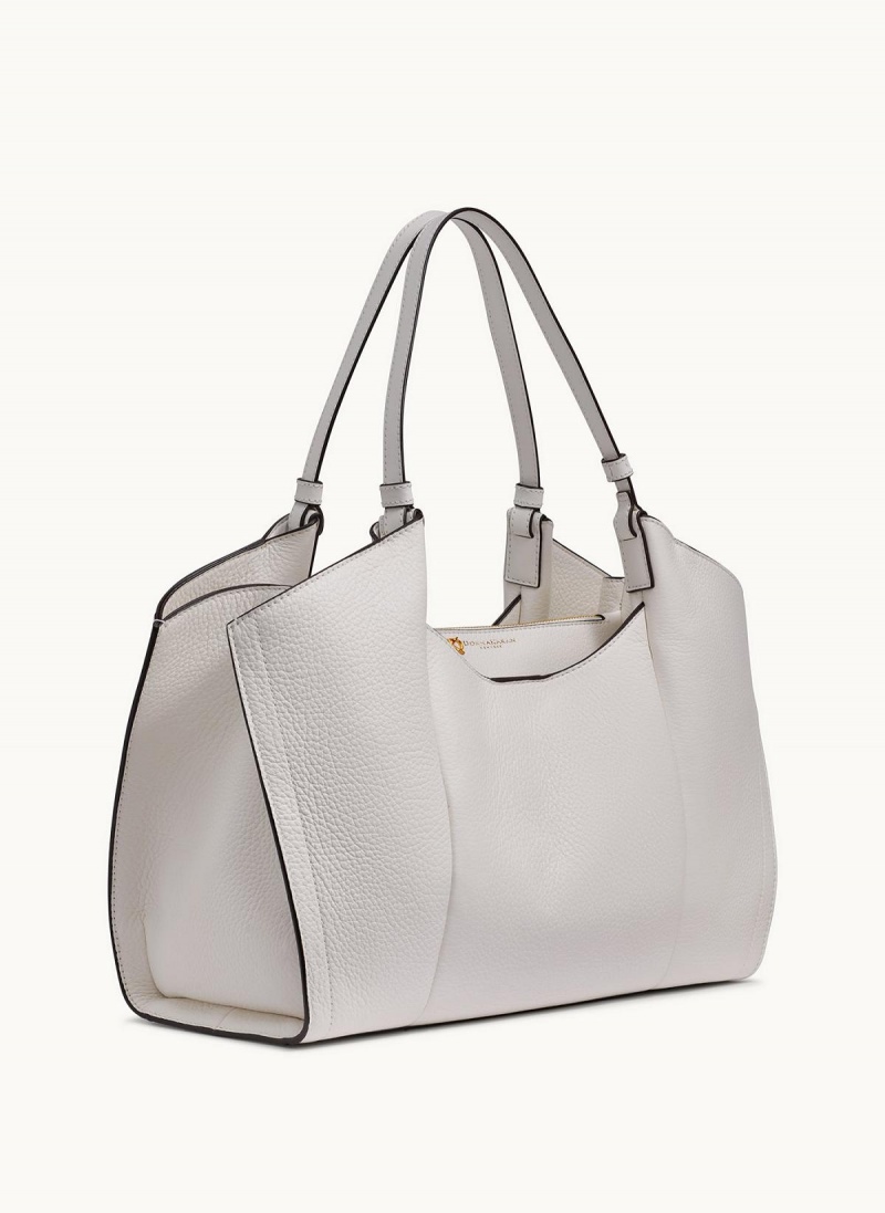 White Donna Karan Wainscott Tote Bag | Israel_DK53058